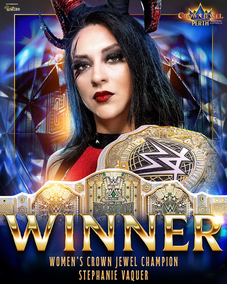 ObsidianCherub's tweet image. &quot;¡Esto es para todos los que creen en el poder de una reina! 👑 Hoy levanté mi mano y me llevé el Campeonato de Crown Jewel, terminando la racha invicta de Tiffany Stratton… pero debo darle crédito, ¡hiciste un gran combate! Esto no es más que el comienzo.&quot;