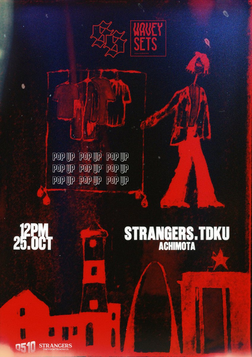 Sound. Energy. People. Fashion.
Our first stop: <a href="/strangerstdku/">STRANGERS</a> happening on the 25th of this month.
Let’s show out, get fly, and rave together.

📍 STRANGERS.TDKU ACHIMOTA

Accra, see you soon

#waveysets #strangers #0510curated