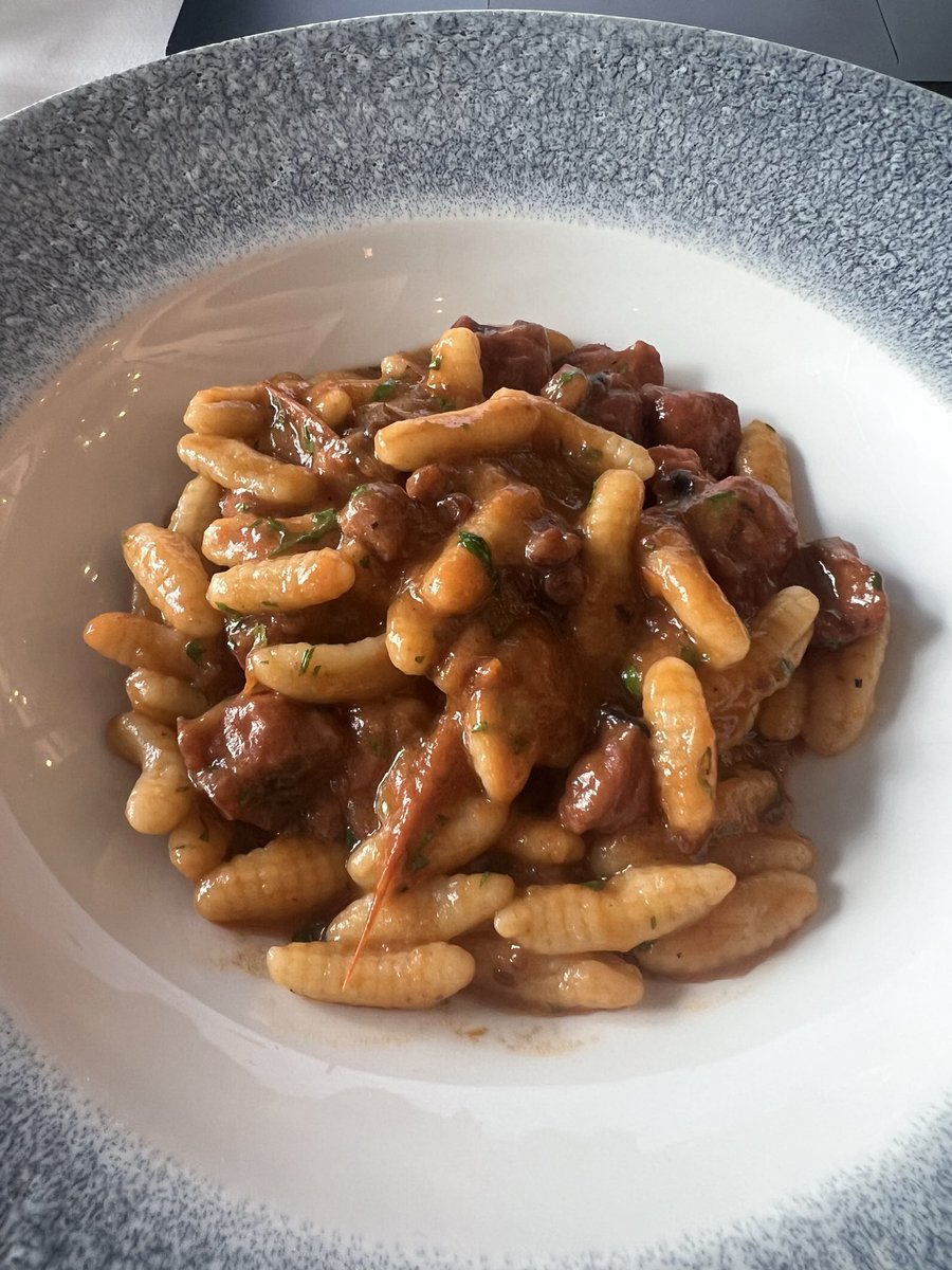 I have seen the light 🤩🤩🤩 Cavatelli with Octopus 🐙 sauce - this is heaven #weekend #foodie #Pasta