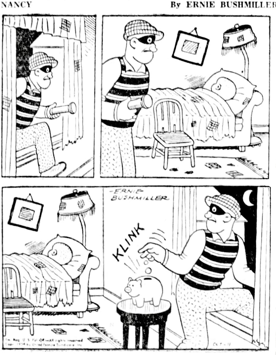 JohnnyCallicutt's tweet image. Nancy By Ernie Bushmiller 
October 11,1954