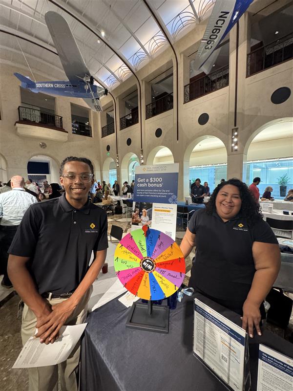 We had a great time connecting with City &amp; County employees at the Health Benefits Fair at SFO! 
 
Next stop ➡️ Public Works on Oct. 15!

#SFFederalCU #Benefits #CityofSanFrancisco