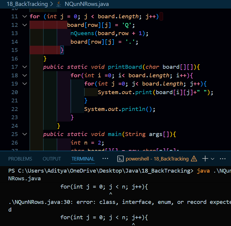 Adityaa00304's tweet image. Day 72 🔁
DSA + Java → Tried solving N-Queens, faced errors (learning from mistakes)
Web Dev → Revision
#100DaysOfCode #Java #DSA #WebDev #Learning #Growth