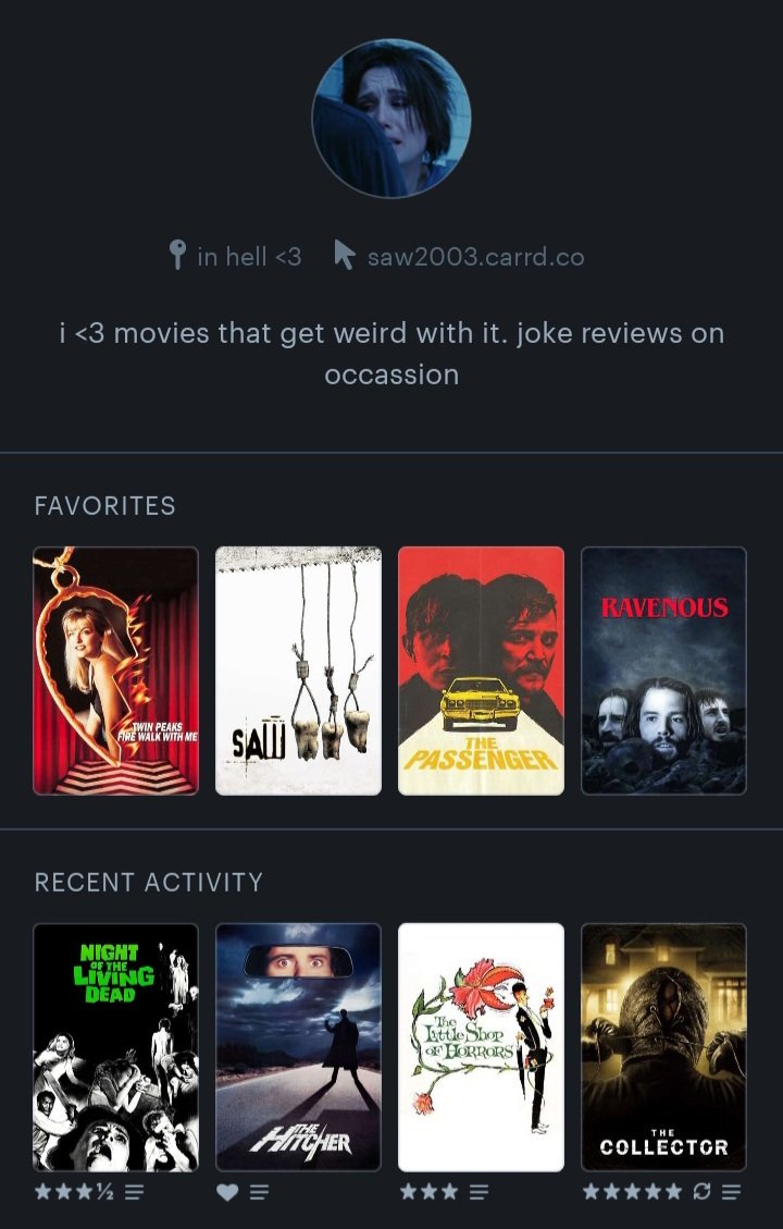 lesbianalanwake's tweet photo. my letterboxd vs my on repeat ^_^ https://t.co/7C8NkSOcF1