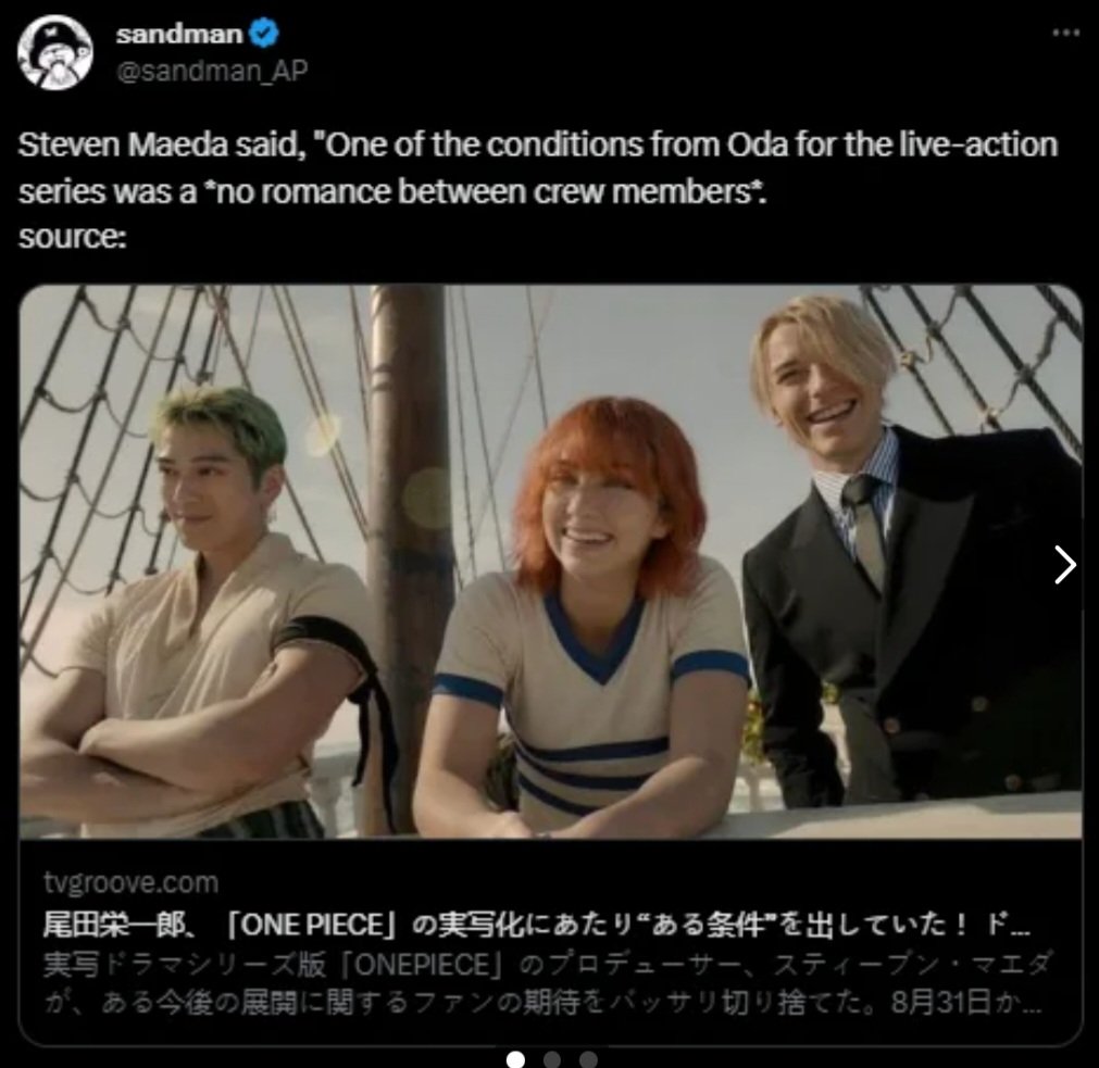 Shamrockj's tweet image. Oda already said no romance between the Straw Hats. Pack it up Lunami, Sanami, Zorobin, Frobin fandoms 💅 Don’t dream and create unnecessary posts, don’t waste your time😭 💀
#ONEPIECE #luffy #zoro #sanji #nami #robin #franky