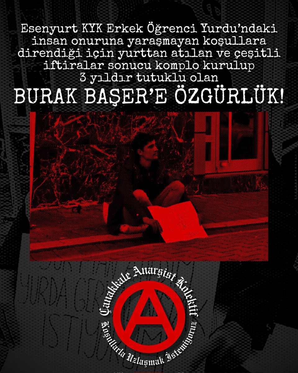 BURAK BAŞER'E ÖZGÜRLÜK!