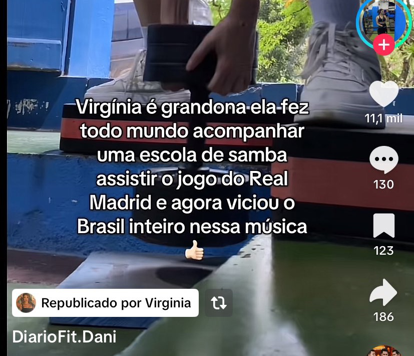 saahcomenta's tweet image. Nem fudendo que a Virgínia deu RT em uma publicação falando que ela fez todo mundo assistir o jogo do Real Madrid. 
VSF KKKKKKKKKKKKKKKKKKKKKK