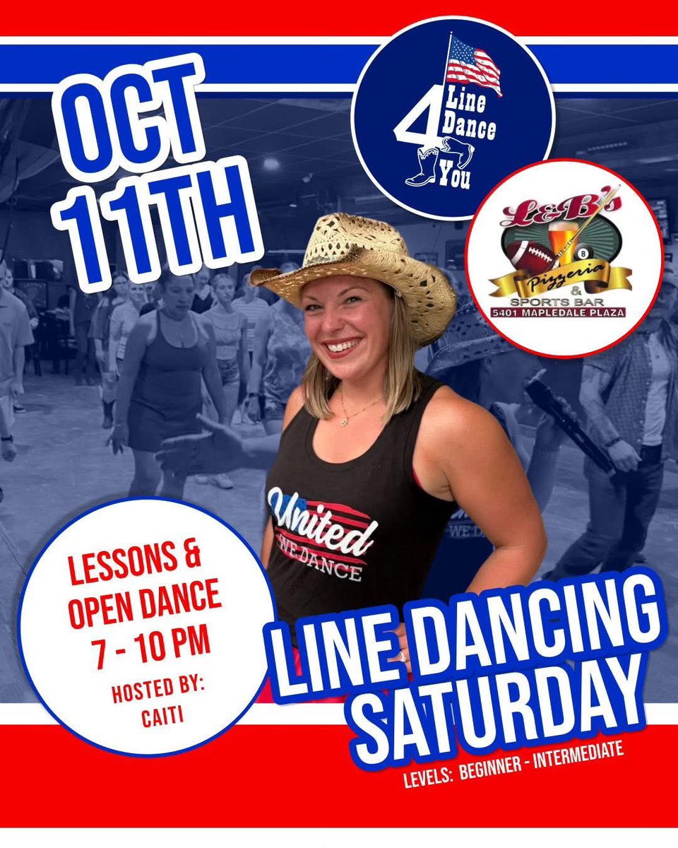 Linedance4you's tweet photo. Not one, but ✌️places to #linedance on #Saturdays in #northernva 

#linedancelessons #virginia #dalecity #leesburgva #loudouncounty #linedancing #WeekendVibes #pwc https://t.co/ND66gmksno