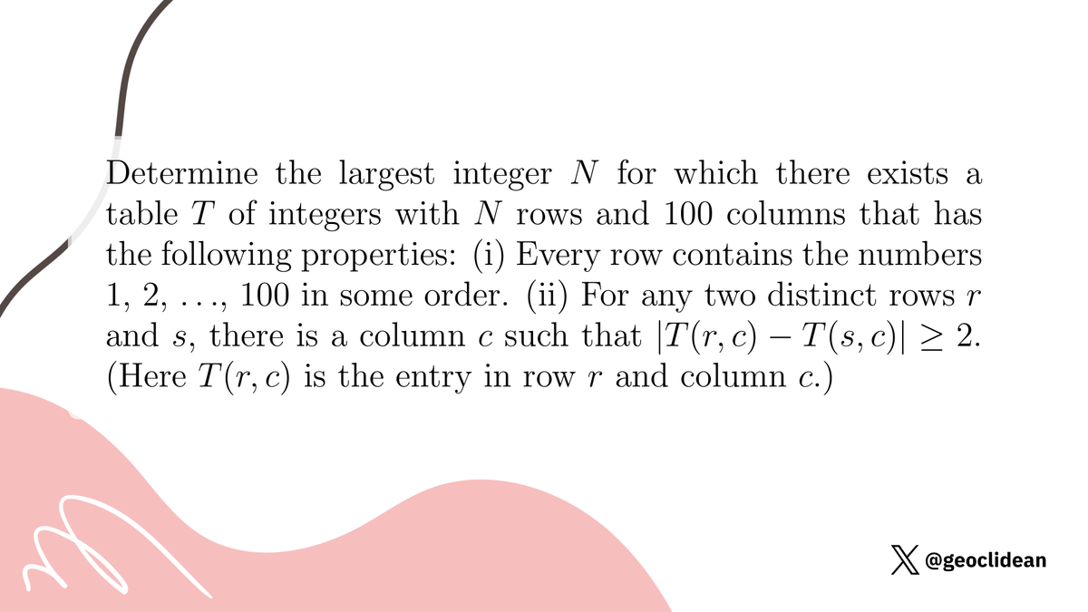 geoclidean's tweet image. Table of Permutations
#Combinatorics