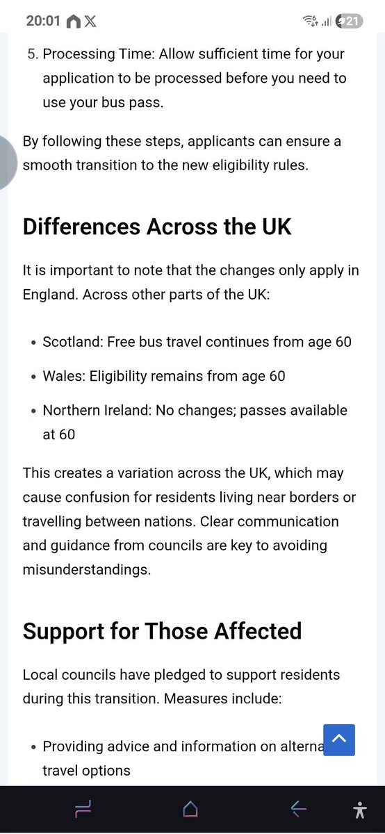 Rockchic65's tweet image. Whats this crap...  changing the free #buspass age from 60 to 66 in England... when the rest of the country continues at 60!! So unfair...