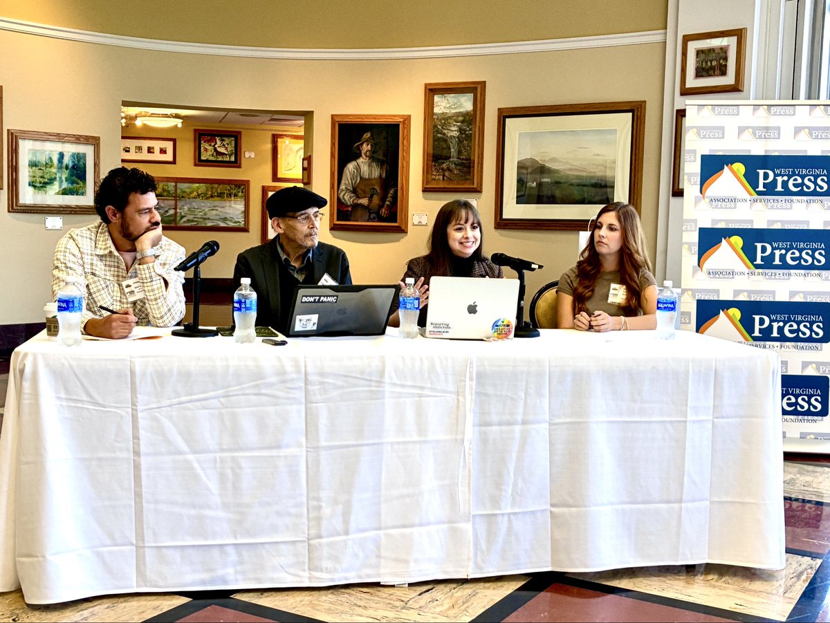 Listening to a panel about AI in journalism at the <a href="/WVPress/">WV Press Association</a> annual convention, including friends <a href="/AshtonMarra/">Ashton Marra</a> and <a href="/ameliaknisely/">Amelia Knisely</a>