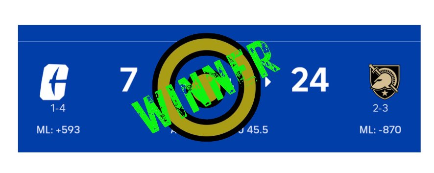 BullzeyeBets's tweet photo. Charlotte (+18.5)  vs Army 🤑🤑🤑

+0.91 Units https://t.co/8BsILhNnrU