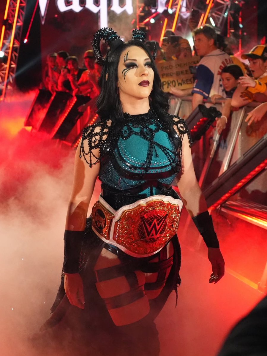WrestlingWCC's tweet image. Triple H labels Stephanie Vaquer and Seth Rollins as “two of the very best”