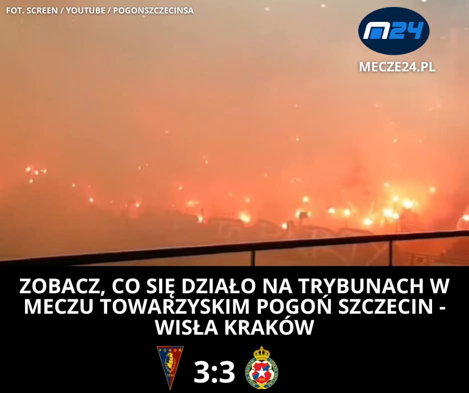 Mecze24PL's tweet image. 🚨Wielkie racowisko na meczu Pogoń Szczecin - Wisła Kraków i wzajemne pozdrowienia 🏟 Zobacz, co działo się na trybunach w Szczecinie🔥

#POGWIS

mecze24.pl/aktualnosci/wi…