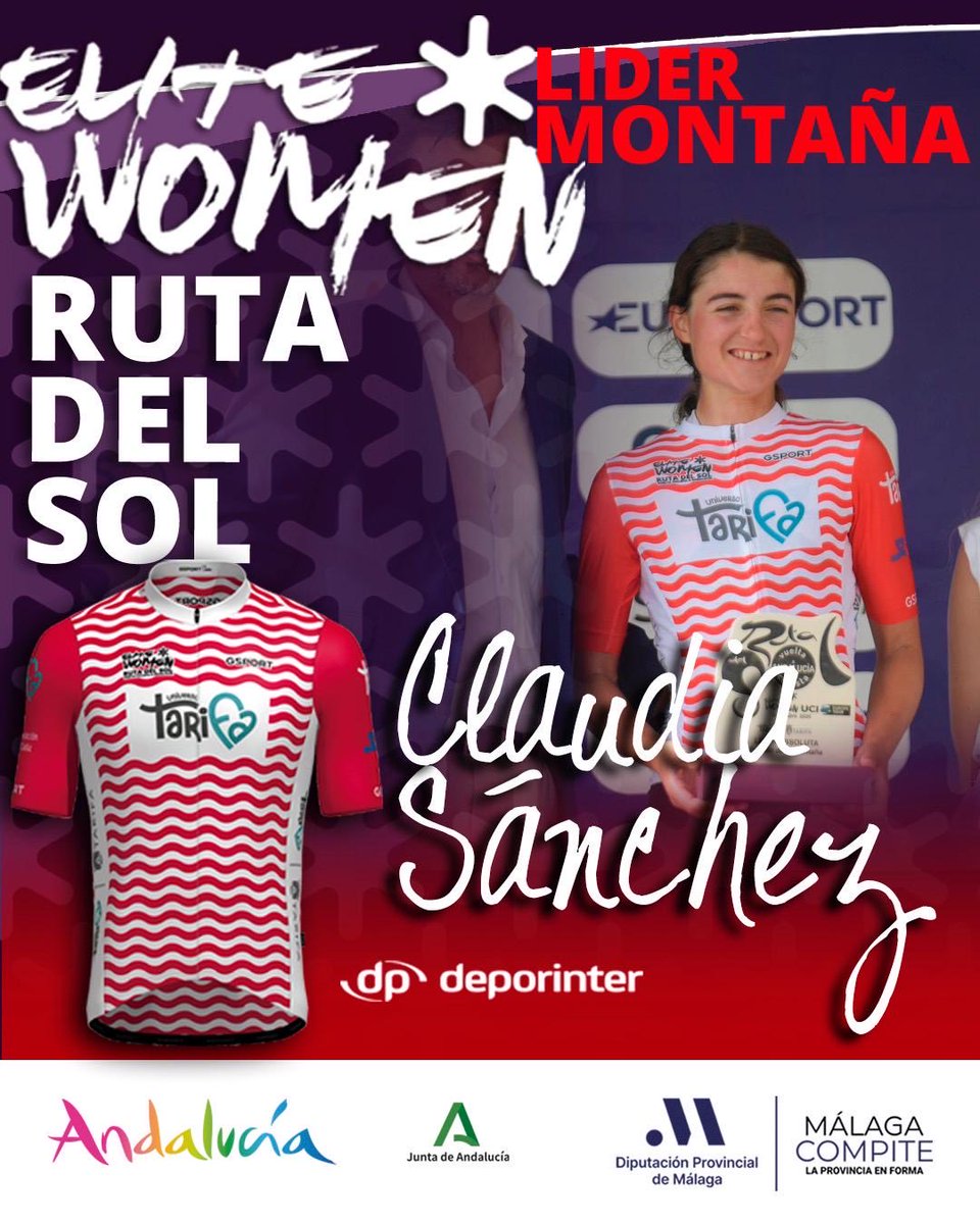 PODIO | MAILLOTS (1/2) #VCAEliteWomen 

🥇Ferguson, 🥈Ostolaza, 🥉Meijering
Ⓜ️ Premio Meta Volante: Claire Anne Steels (MOV)
⚪️ Mejor Joven: Catrin Ferguson (MOV)
🔴 Montaña: Claudia Sánchez (TBP)

<a href="/Ayto_Torrox/">Ayuntamiento Torrox</a> <a href="/DeporteAND/">Andalucía es Deporte</a> <a href="/diputacionMLG/">Diputación de Málaga</a>