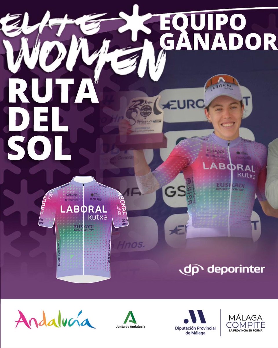 PODIO | MAILLOTS (2/2) #VCAEliteWomen

🟠 Primera española: Usoa Ostolaza (LBK)
🟢 Clasificación por puntos: Claudia Sánchez (TBP)
🟣 Clasificación por equipos: Laboral Kutxa - Fundación Euskadi

<a href="/Ayto_Torrox/">Ayuntamiento Torrox</a> <a href="/diputacionMLG/">Diputación de Málaga</a> <a href="/DeporteAND/">Andalucía es Deporte</a>