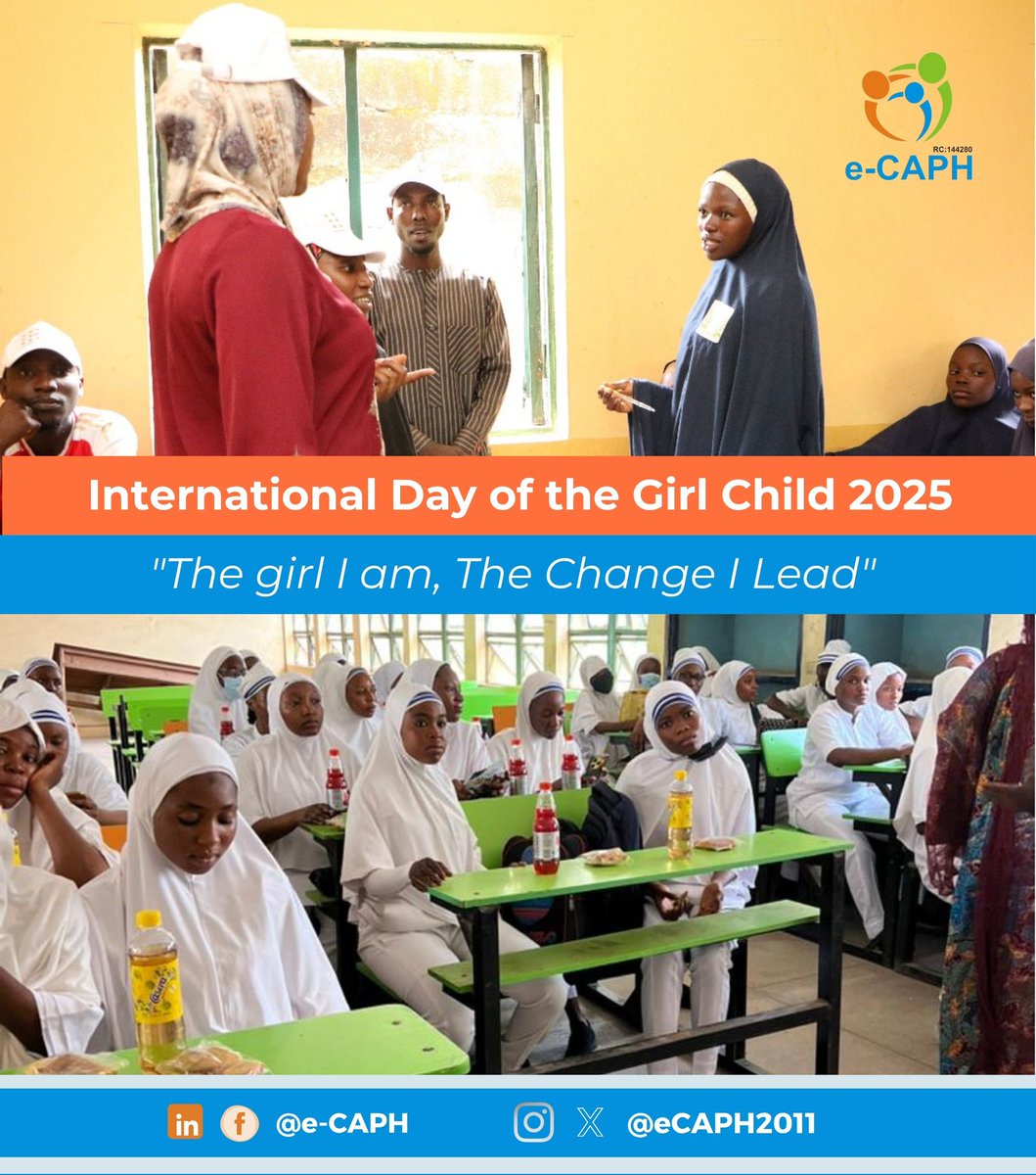 Every girl deserves the power of knowledge and the promise of health. This #DayOfTheGirl, “The girl I am, the change I lead: Girls on the frontlines of crisis” 

#DayOfTheGirl #GirlsLead #SRHR #EducationForAll #HealthForAll #eCAPH
