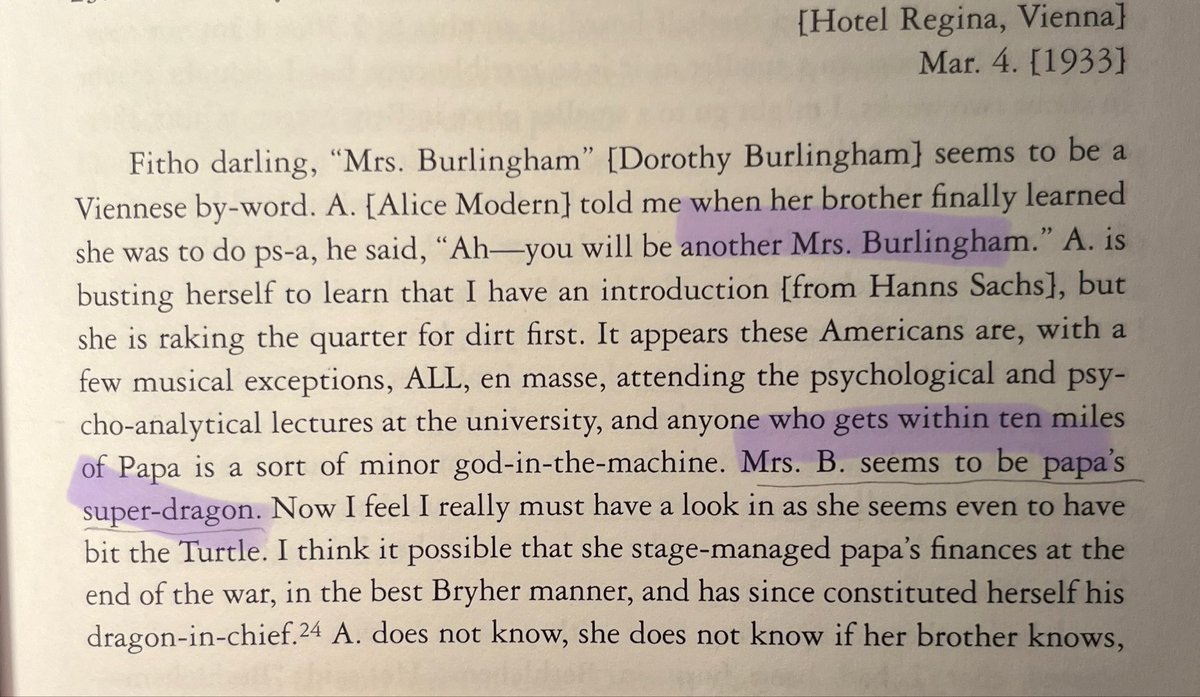 sensitive_bore's tweet photo. dorothy burlingham, sigmund freud’s “dragon-in-chief” in the eyes of h.d., was born on this day in 1891. 

letter to bryher, 4 march 1933 https://t.co/n8A1ayIYK3