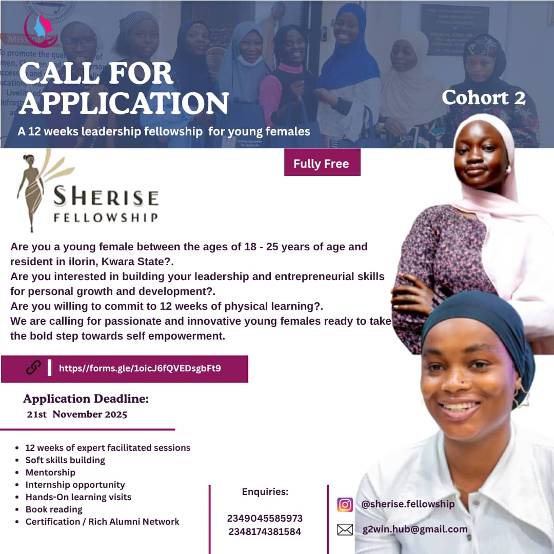 Have you registered< do you know someone that should be  apart of this? link is in bio to register <a href="/OmoIyaEwe2/">Bamidele Damilola</a> <a href="/g2winofficial/">Girls2women Initiatives</a>