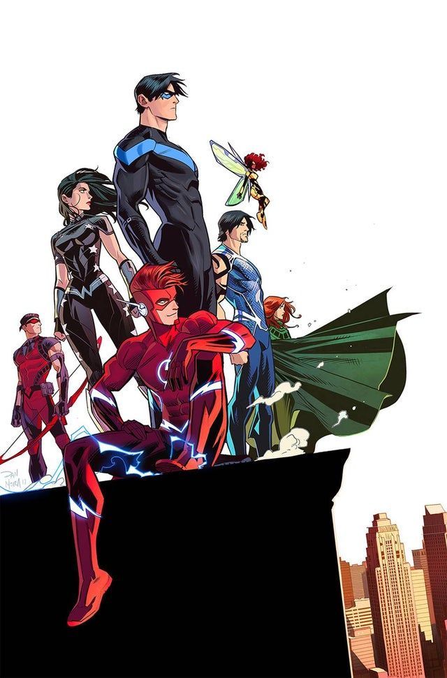 titans #14
variant cover by dan mora
