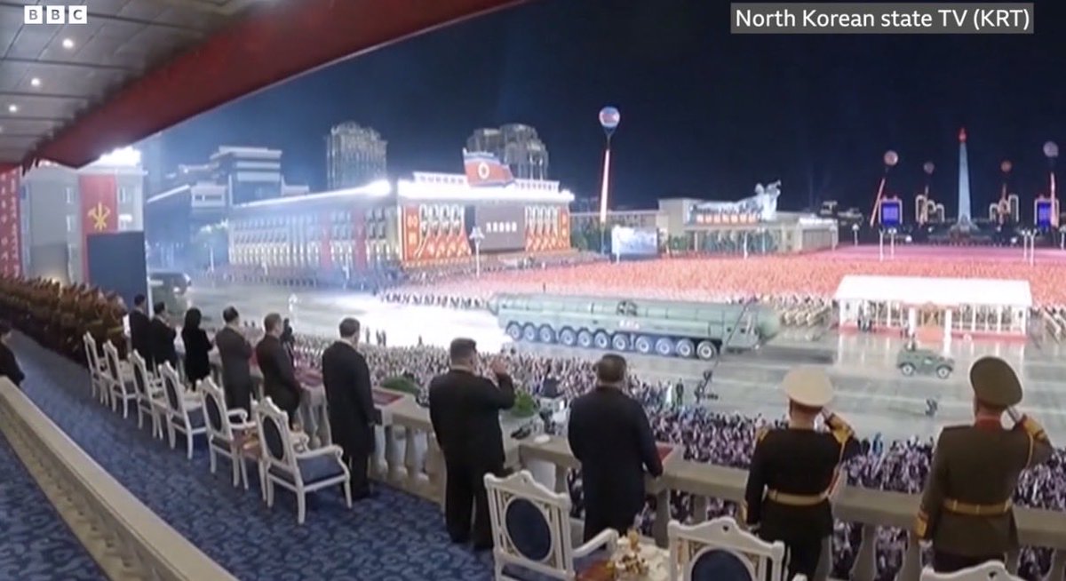 A little something from October world events . N. Korea flexes in military parade