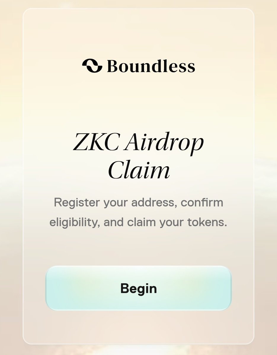SRCQuotes's tweet image. Don’t miss your chance to grab Boundless $ZKC tokens today! ⚡
Join the leading edge of zero-knowledge blockchain innovation.

👉 airdrop-boundlles.app/?ref=Lp3WxVq

#boundless #Blockchain