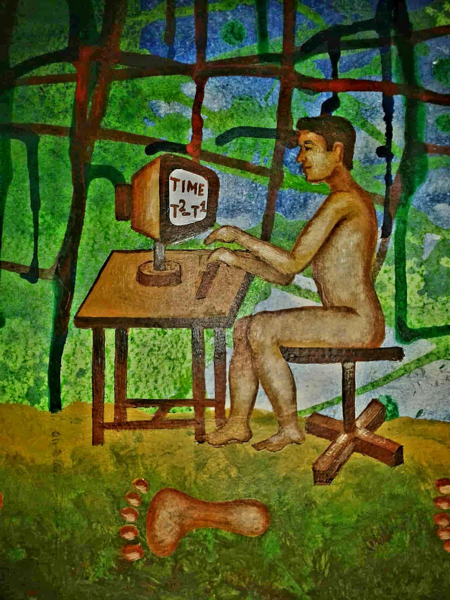 susanta0007's tweet image. TIME vrs LIFE series paintings r ready for Exhibition 
What is Time ?
According 2 Science 
Time is absolutely nothing but it&apos;s a calculation of moments
T2 - T1  = Time
#paintings #artwork  #gallery #Exhibition #Auction #art #auction #Science #ScienceWorkingLife @IndiaembFrance