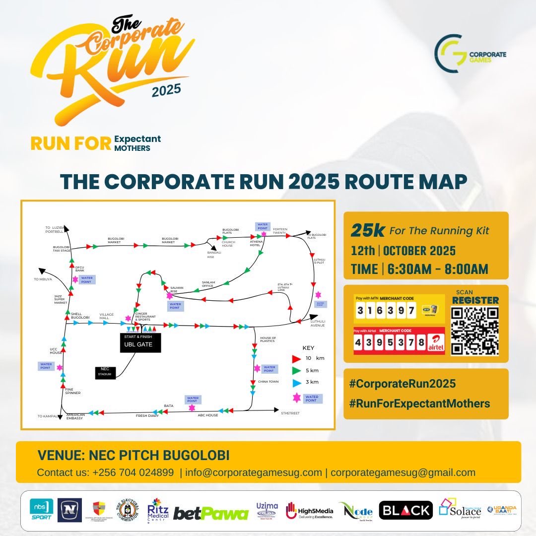 The 2025 Corporate Run Route Map

#RunForExpectantMothers #NBSportUpdates #CorporateRun2025