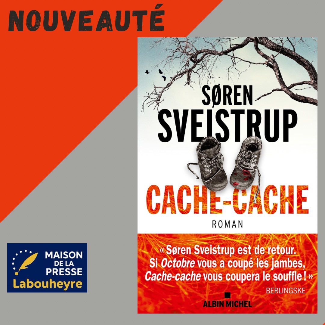 MDPLABOUHEYRE's tweet image. Après Octobre, le maître du thriller danois revient avec un scénario fracassant qui confronte le duo d&apos;enquêteurs Mark Hess et Naia Thulin à l&apos;une des affaires les plus complexes et les plus glaçantes de leur carrière
#sørensveistrup
#cachecache
#librairielabouheyre