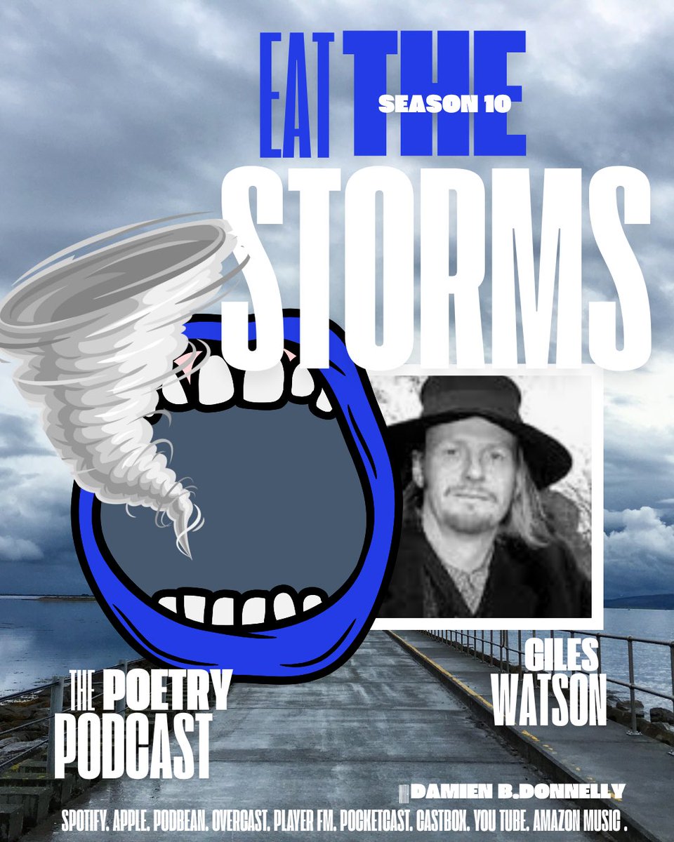 EatTheStorms's tweet photo. Tomorrow from 3pm 
on your preferred podcast platform, 
it’s back!

Eat the Storms, the poetry podcast! 

With guests Beth Brooke, Chris Campbell, Giles Watson and Sue Finch

Hosted and produced by @deuxiemepeau https://t.co/D19anNy0Z8