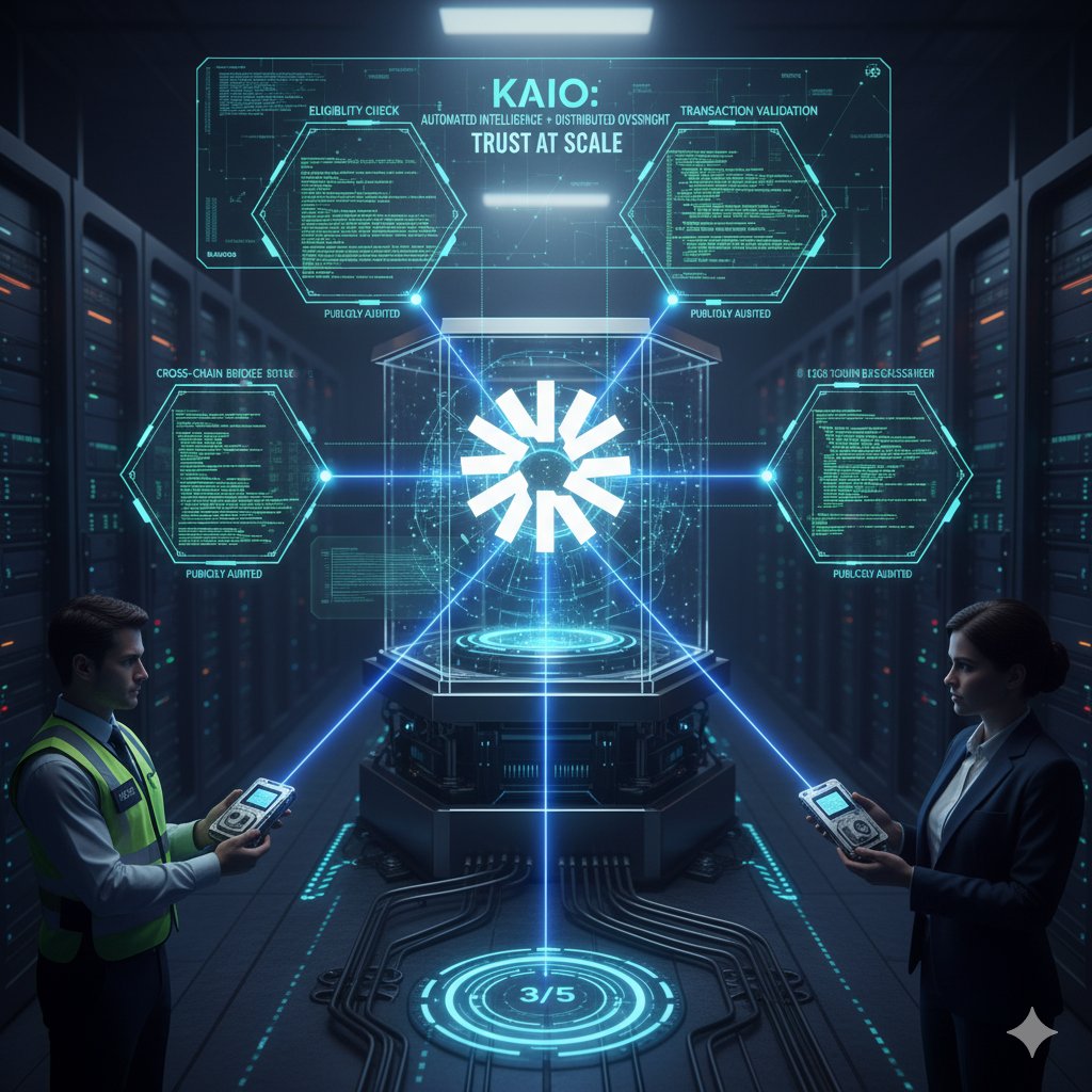 Daemon_web3's tweet image. How KAIO Keeps Your Tokenised Funds Locked Down

Think of @KAIO_xyz security like a high-tech vault with multiple keys, except the vault thinks for itself.

At the foundation are smart contracts that act as tireless gatekeepers. Before any fund moves, these digital sentinels…