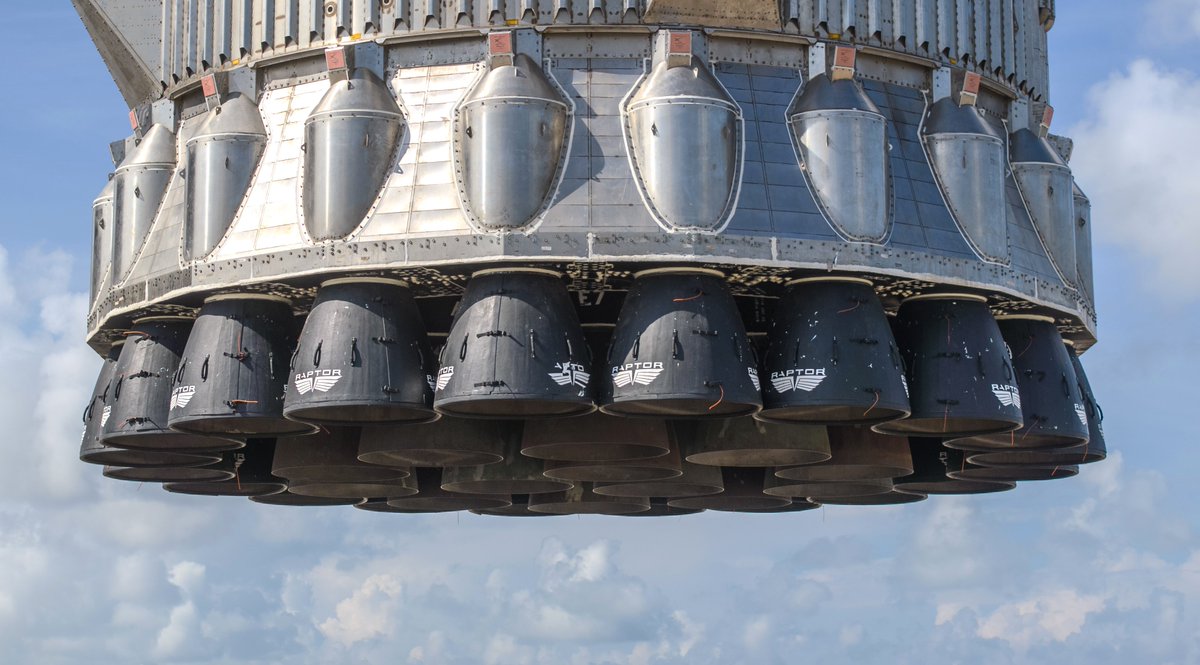 syed2000's tweet image. SPACE: Flight-proven Super Heavy booster moved to the pad at Starbase ahead of launch; flight on Monday ~5pm CT.  @elonmusk