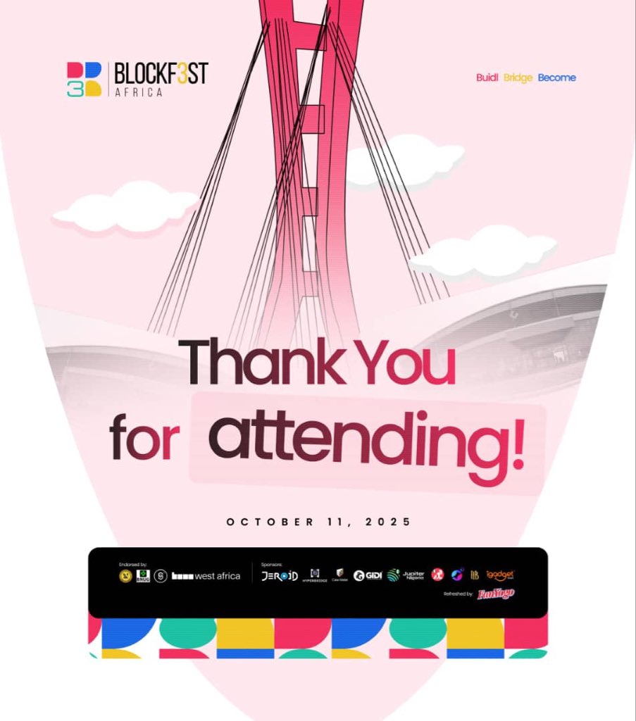 blockfestafrica's tweet image. That’s a wrap on #BlockfestAfrica2025! 🎉

Massive thank you to everyone who pulled up, vibed, shared ideas, and pushed the limits of what’s possible for tech in Africa.

See you next year, even bigger, bolder, louder 🔥