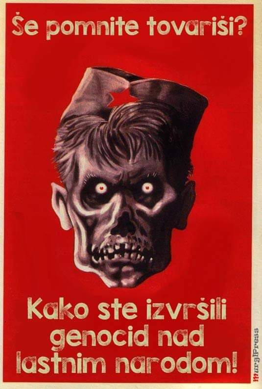 Je Kučan ob dnevu spomina na žrtve komunističnega nasilja že kdaj bral imena od komunistov pobitih slovenskih otrok? Nikdar! Podlež! ⬇️