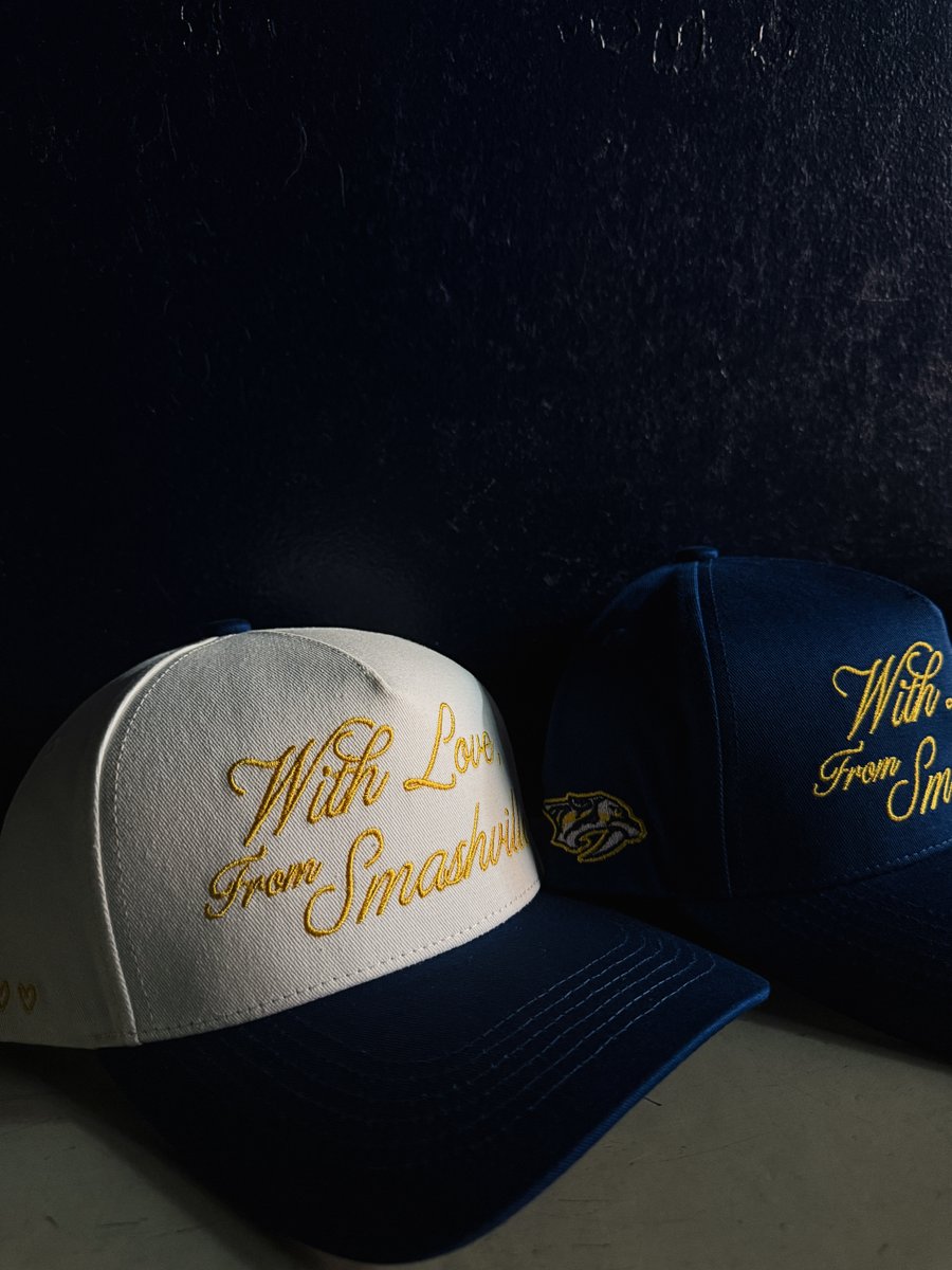 Obsessed with these new Smashville hats from @Rustlerhatco  Nashville Predators Rustlers With Love From Smashville SnapBack Hat 6 panel main image 0