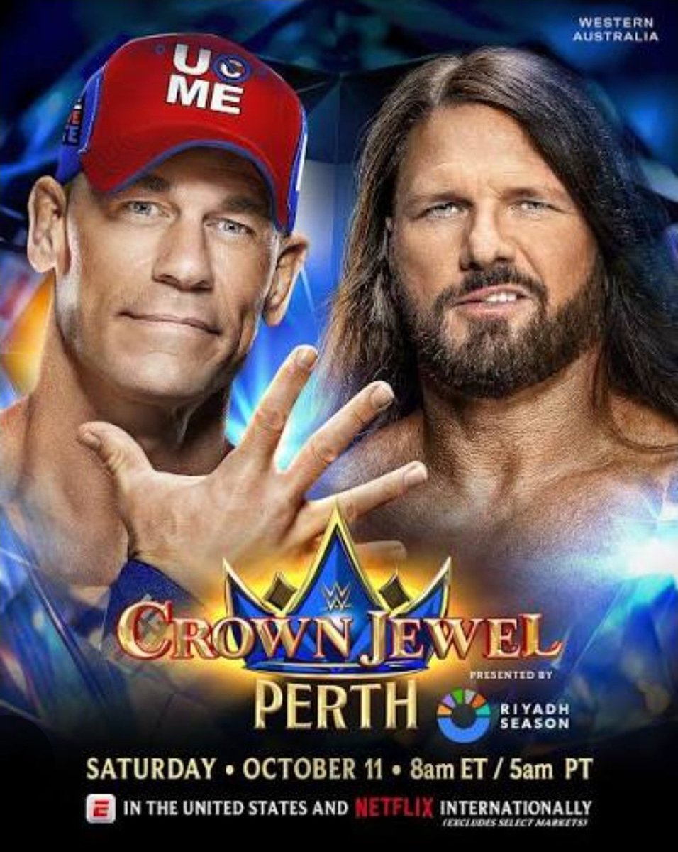 CoffeeLover0311's tweet image. @AJStylesOrg &amp;amp; @JohnCena gave us everything they had to give at #CrownJewel  #Perth #Australia They left it ALL in that ring today, and showcased so many iconic moves of their own, and from other greats in the business‼️ Even after all these years, they proved what amazing…