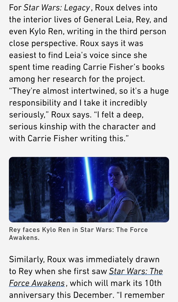📖 | new novel announced !

— set between the last jedi and the force awakens, star wars: legacy follows rey and leia’s growing bond as master &amp; apprentice in the aftermath of the former’s complicated relationship with kylo.

written by madeleine roux, releasing on July 28, 2026