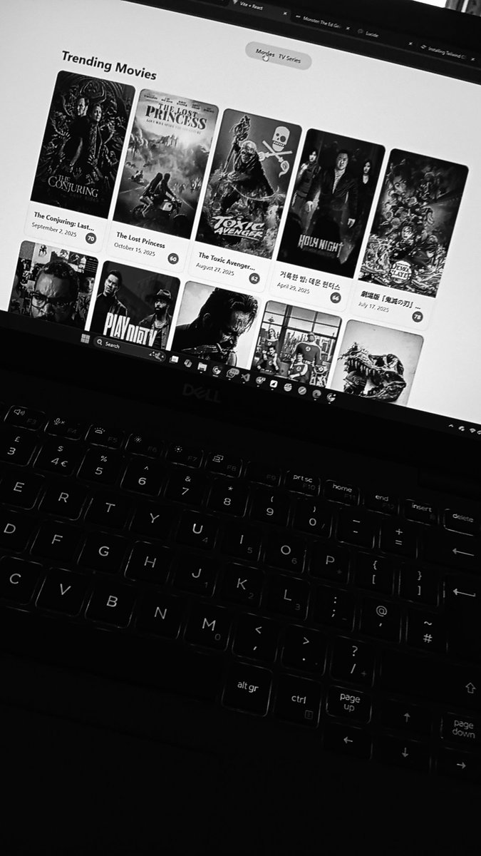 prudentdev_xyz's tweet image. Hello Guys, my instructor told me today that I’ll need to choose the project I want to present as my final frontend project.

Now, he had earlier given us an assignment, a Movie App project that involves fetching data from a free movie API and displaying it on the interface. It’s…