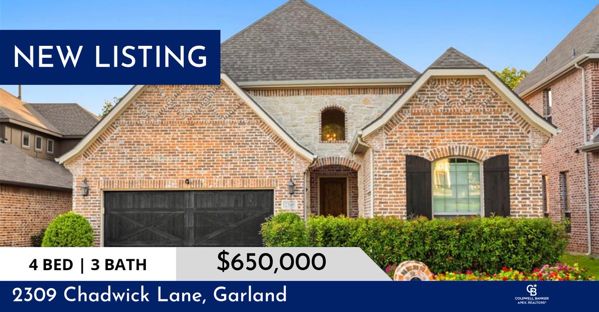 dhcb's tweet image. 📍 New Listing 📍 Take a look at this fantastic new property that just hit the market located at 2309 Chadwick Lane in Garland. Reach out here or at (214) 535-7858 for more information!

Listed by Diane Martin

Debbie Holla... dholland.cbapex.com/showcase/2309-…