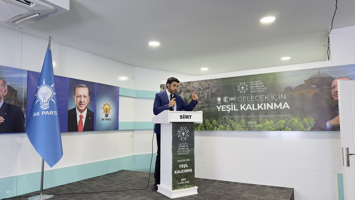 “Yeşil Dönüşüm ve İklim Farkındalığı” programımızı G.M Çevre ve Şehircilik Politikaları Başkan Yrd. Sn. Mustafa Kenan Yılmaz’ın katılımıyla gerçekleştirdik.

Sürdürülebilir bir gelecek ve çevre bilincinin güçlenmesi için katkı sunan tüm teşkilat mensuplarımıza teşekkür ediyoruz.
