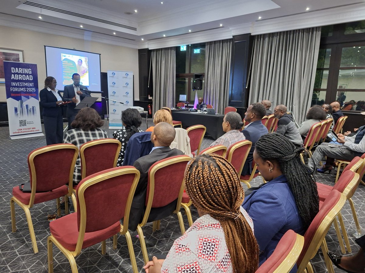 ChamsMedia's tweet photo. Pastor Dancun Gachani and his Spouse addressed the audience in Coventry on the role of Church in fostering the wellbeing of the Kenyan diaspora community. They spoke at the 34th Daring Abroad Investment Forum in Coventry UK. 

@AlexChamwada @ChamsAdventures @RickOkinda
#DaringAbroadForums #BeyondRemittances