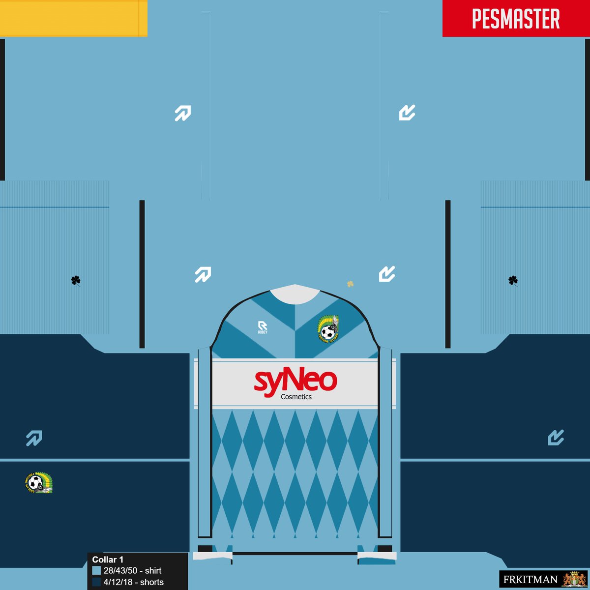 frkitman's tweet image. 2025/26 #FortunaSittard third #PES kit