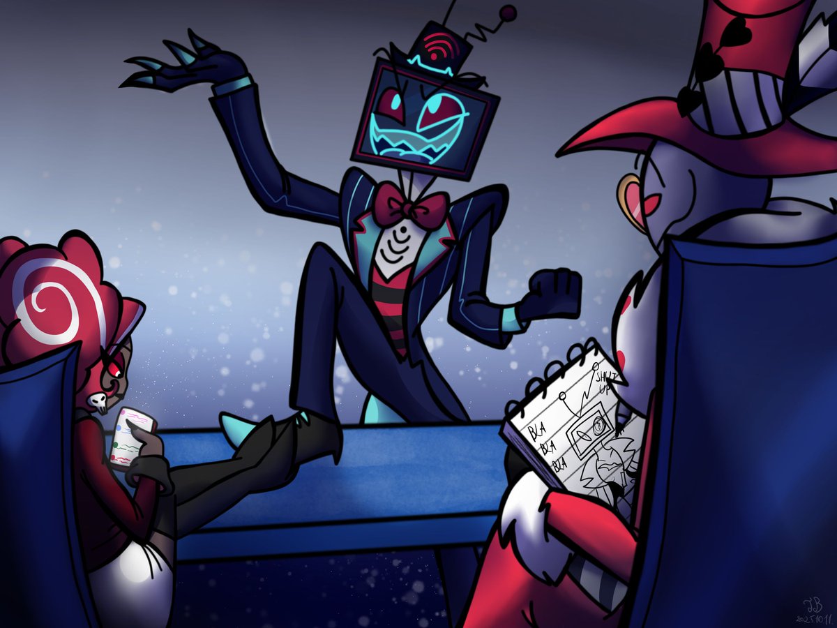 Bogit0717's tweet image. I knew I had to draw this!

#hazbinhotel #hazbinhotelfanart