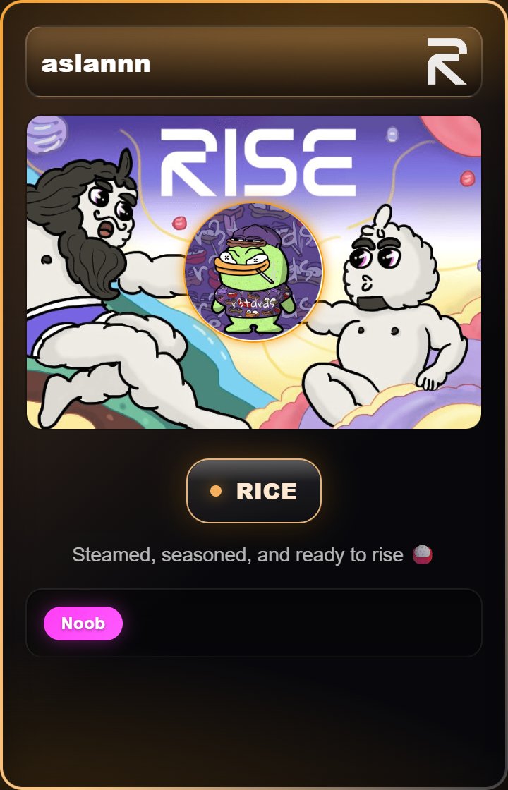mescudii_eth's tweet image. My RISE Passport ✨
Let&apos;s aRISE on @rise_chain!
[Insert your passport image here]
#RISE #Gigagas