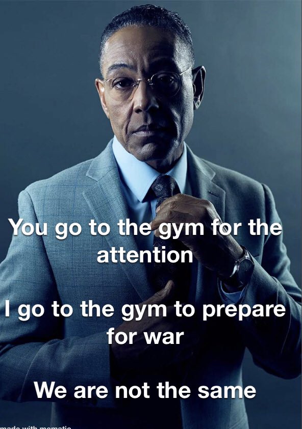 BowtiedQueenBee's tweet image. Meme I made at the gym because I was feeling spicy