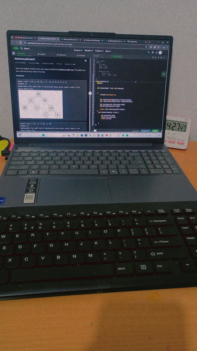 Khushbu2630's tweet image. #Day46
☑️ Solved Maximum Path sum in BT 
☑️ Revised ReactJs (5/7)
☑️ Completed mini project using react           (CourseBoat)
☑️ Explored from domain to deployment.
☑️ Had meeting with a client.

#100DaysOfCode
#DSA
#React
#CodingJourney