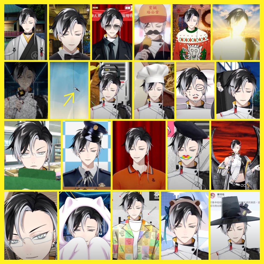 monosaki97's tweet photo. 蛤？
這種奇怪特珞大集合，怎麼可以不推一下！
我都快忘了CEO造型多到爆炸誒🤣🤣🤣
王各各學長真的好可愛喔，有沒有續集？

🔗「一位特助」的週年影片
https://t.co/QwIPWLttQL

#賽特珞 #Cetro #特助 

▼圖片都是從影片中截圖下來的，好精彩啊🤣
（只截了換衣服或加特效的部分） https://t.co/J2WkAXPOmJ