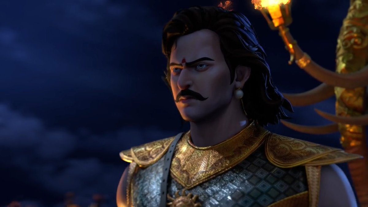 EpicCmntsTelugu's tweet image. Am I the only one who feels that Karna is looking like Prabhas in #Kurukshetra ?
