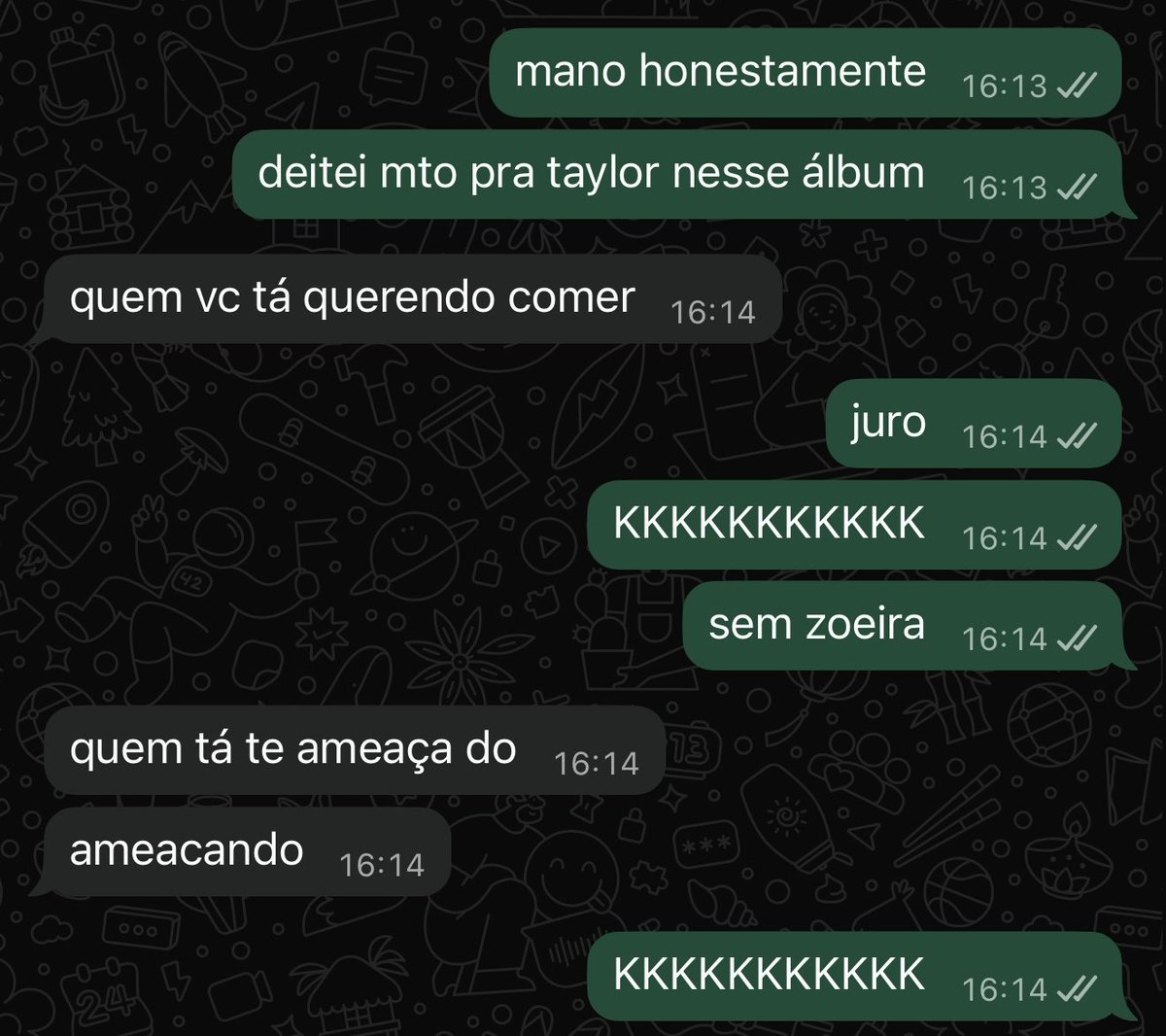 lucastlopes's tweet image. vcs vão ter que aceitar que eu genuinamente deitei pra loirinha 😔👍🏻
(qdo eh ruim eu falo!!! mas qdo eh bom eu tbm falo!)
