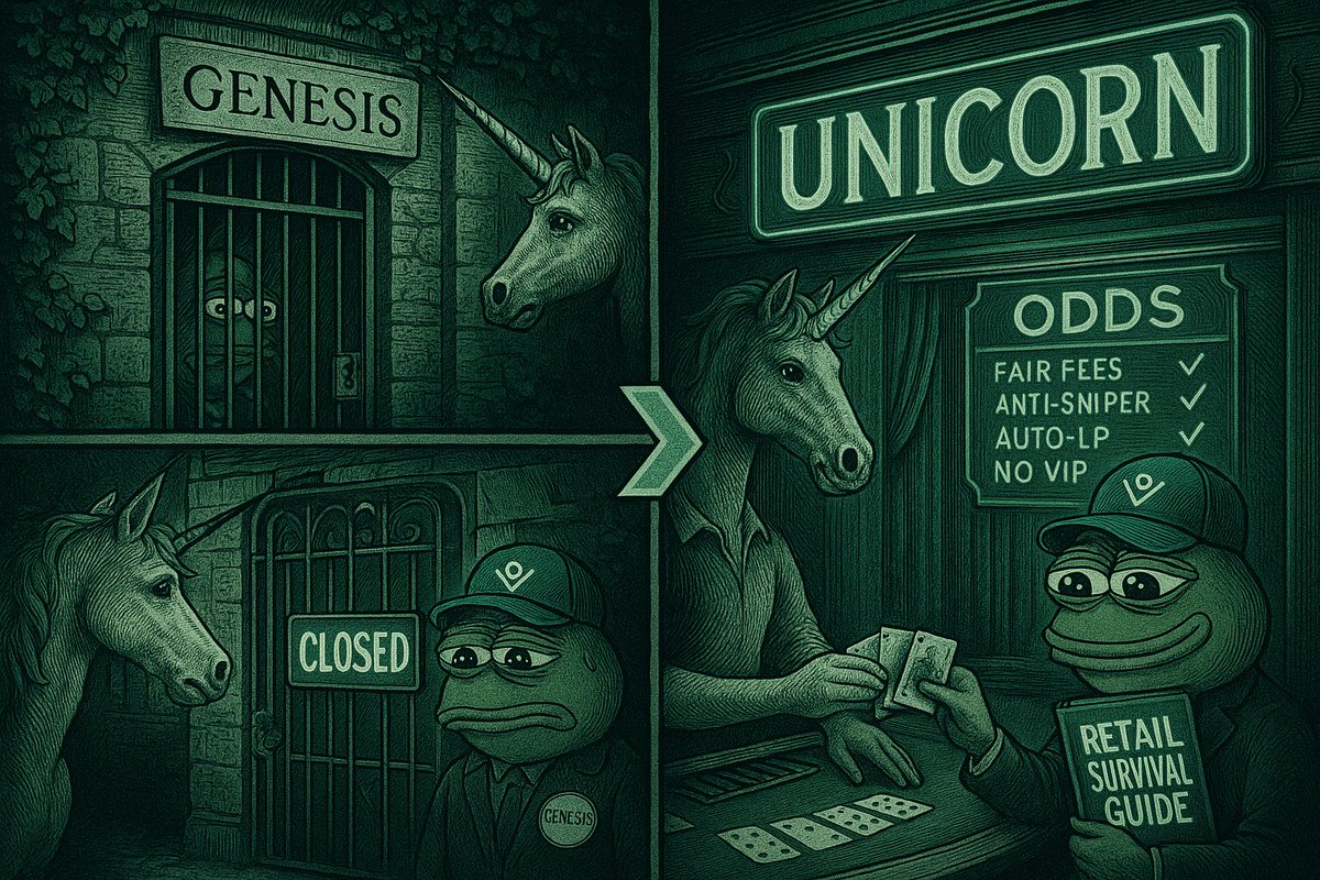 JSilentGravity's tweet photo. 10/ REAL TALK:
Unicorn isn’t perfect but it’s less “secret handshake” and more “public rules.”
Stakes + activity = rewards. Team sells on milestones, not vibes.
If calibrated right, builders win. If not, whales eat as usual.
At least now we can all see the game. https://t.co/9PFzcqFHe4