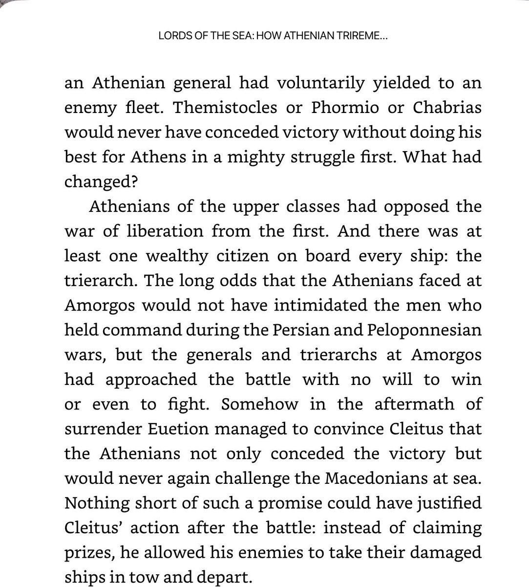 akoz33's tweet image. John R. Hall on the  Athenian surrender at Amorgos and the final end of Athenian freedom.